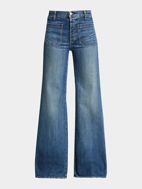 Nili Lotan Denim - Nili Lotan Florence Flared Denim Jeans in Classic Wash, Size 26, Like New